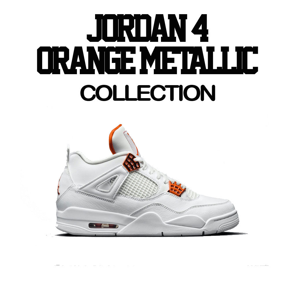 Retro 4 Orange Metallic Wavy Shirt