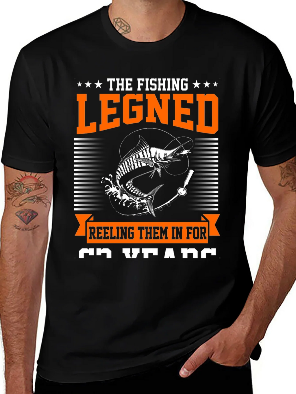 The Fishing Legend Graphic Tee product image 1