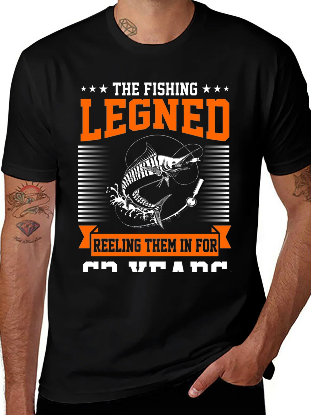 The Fishing Legend Graphic Tee product image 1