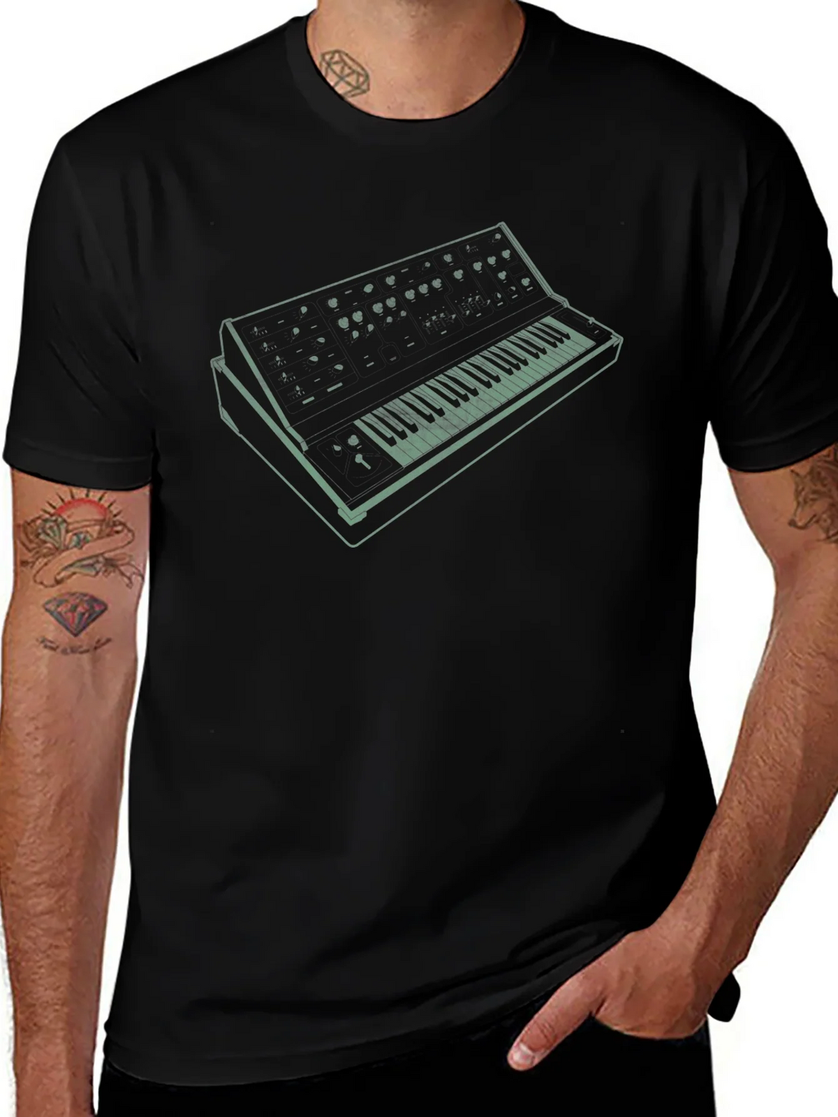 Retro Synth T-Shirt - Vintage Music Lover Tee product image 1
