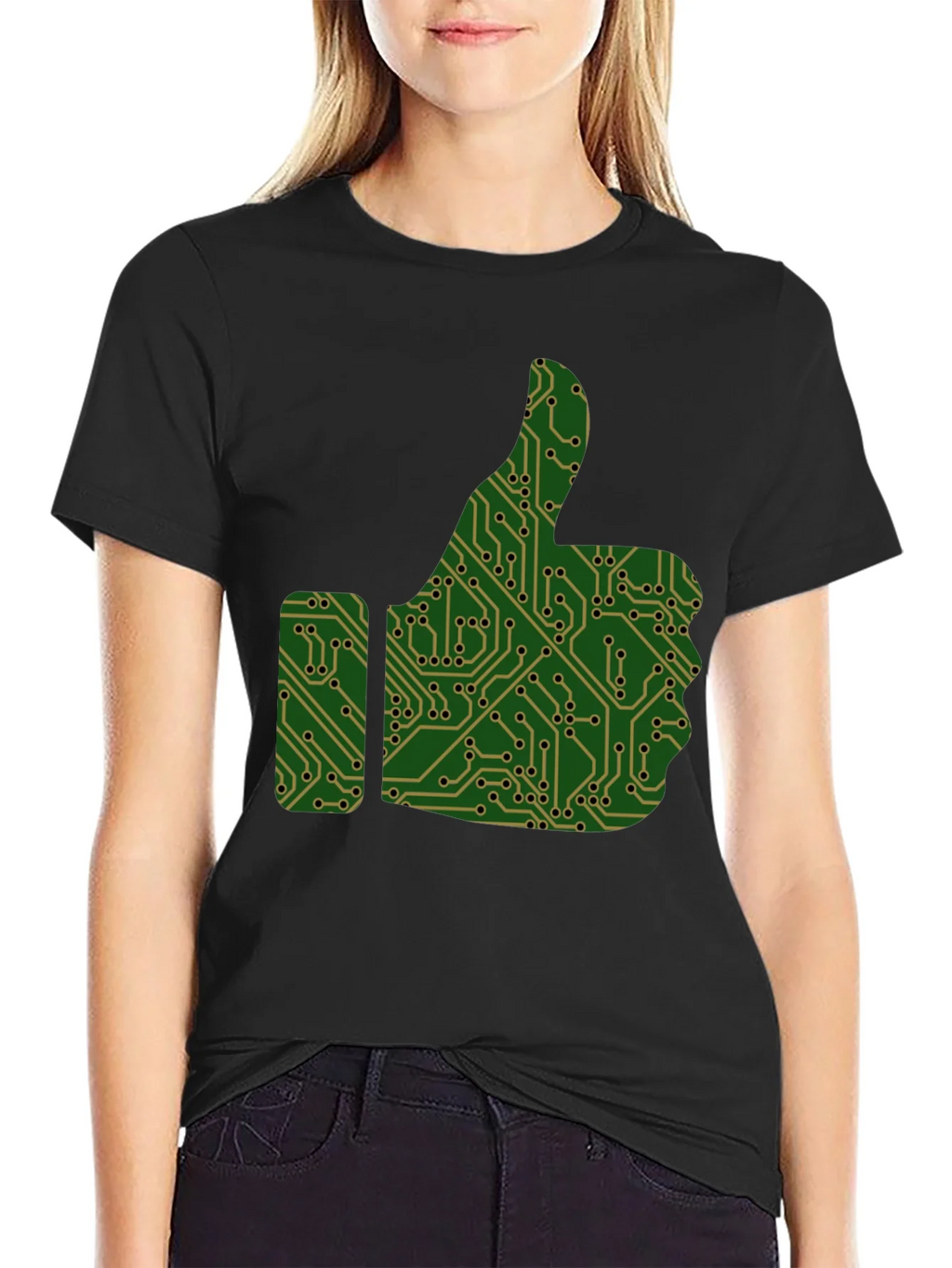Tech Thumbs Up Graphic T-Shirt product image 2