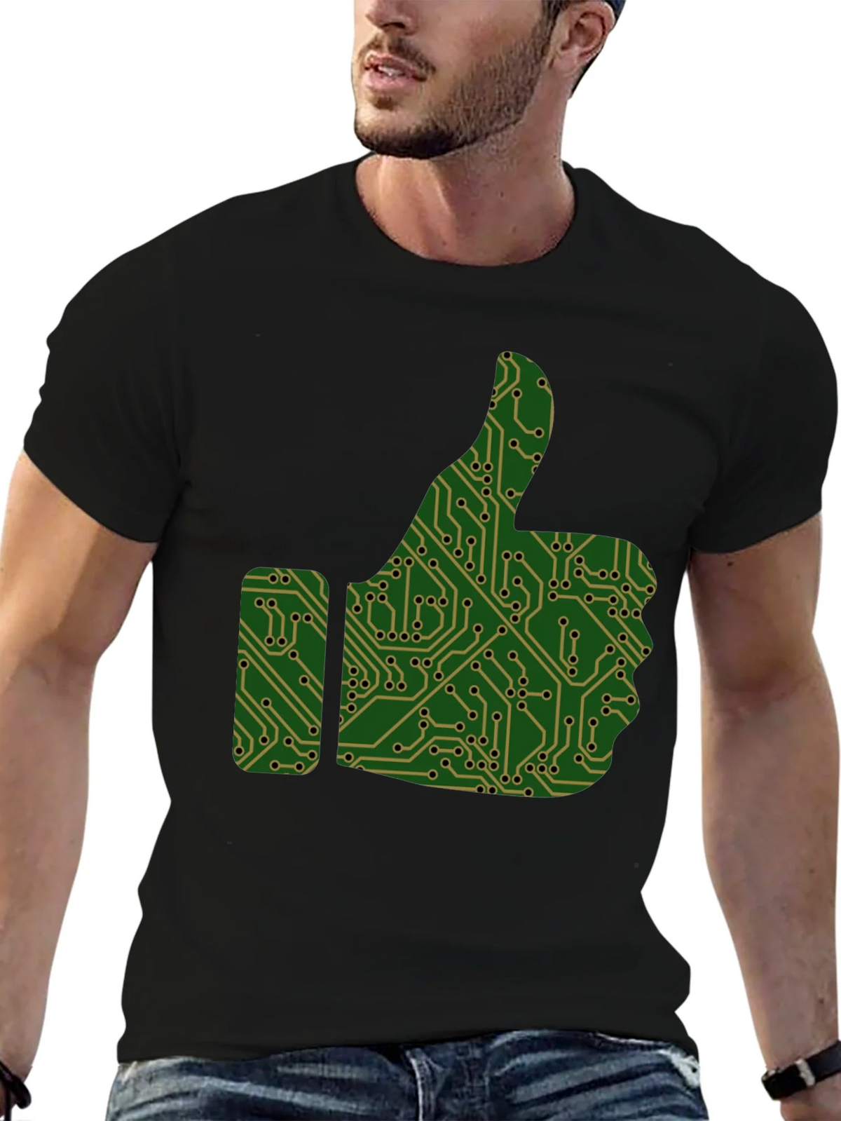 Tech Thumbs Up Graphic T-Shirt product image 6