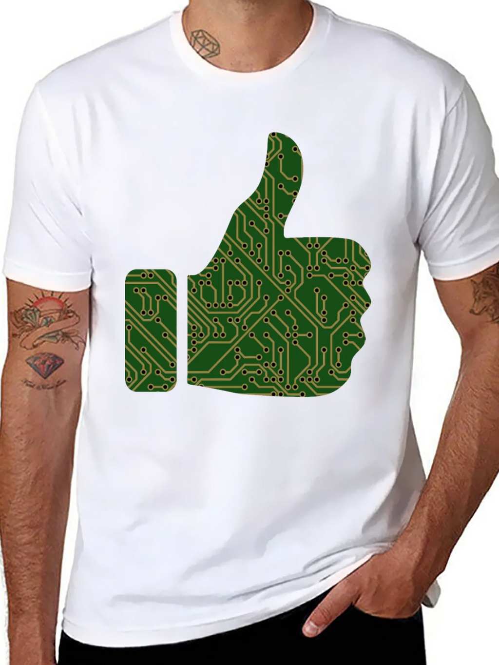 Tech Thumbs Up Graphic T-Shirt product image 7