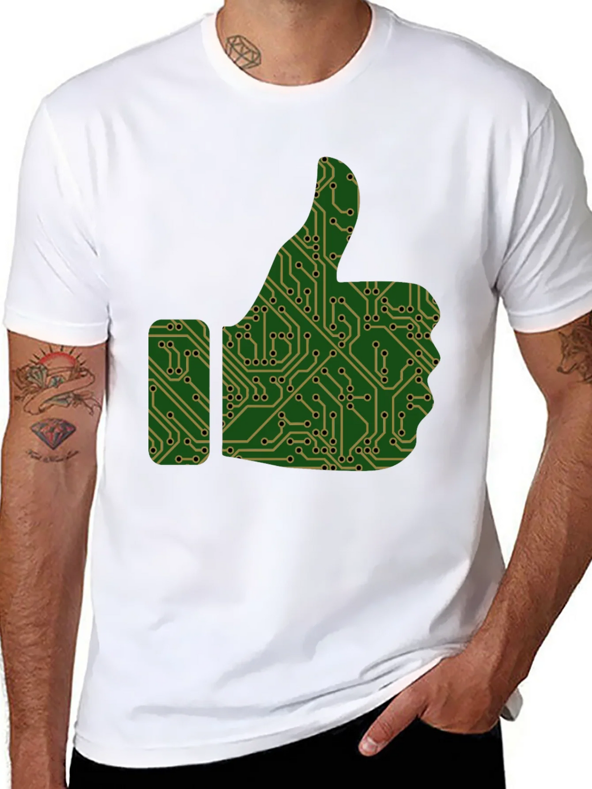 Tech Thumbs Up Graphic T-Shirt product image 7