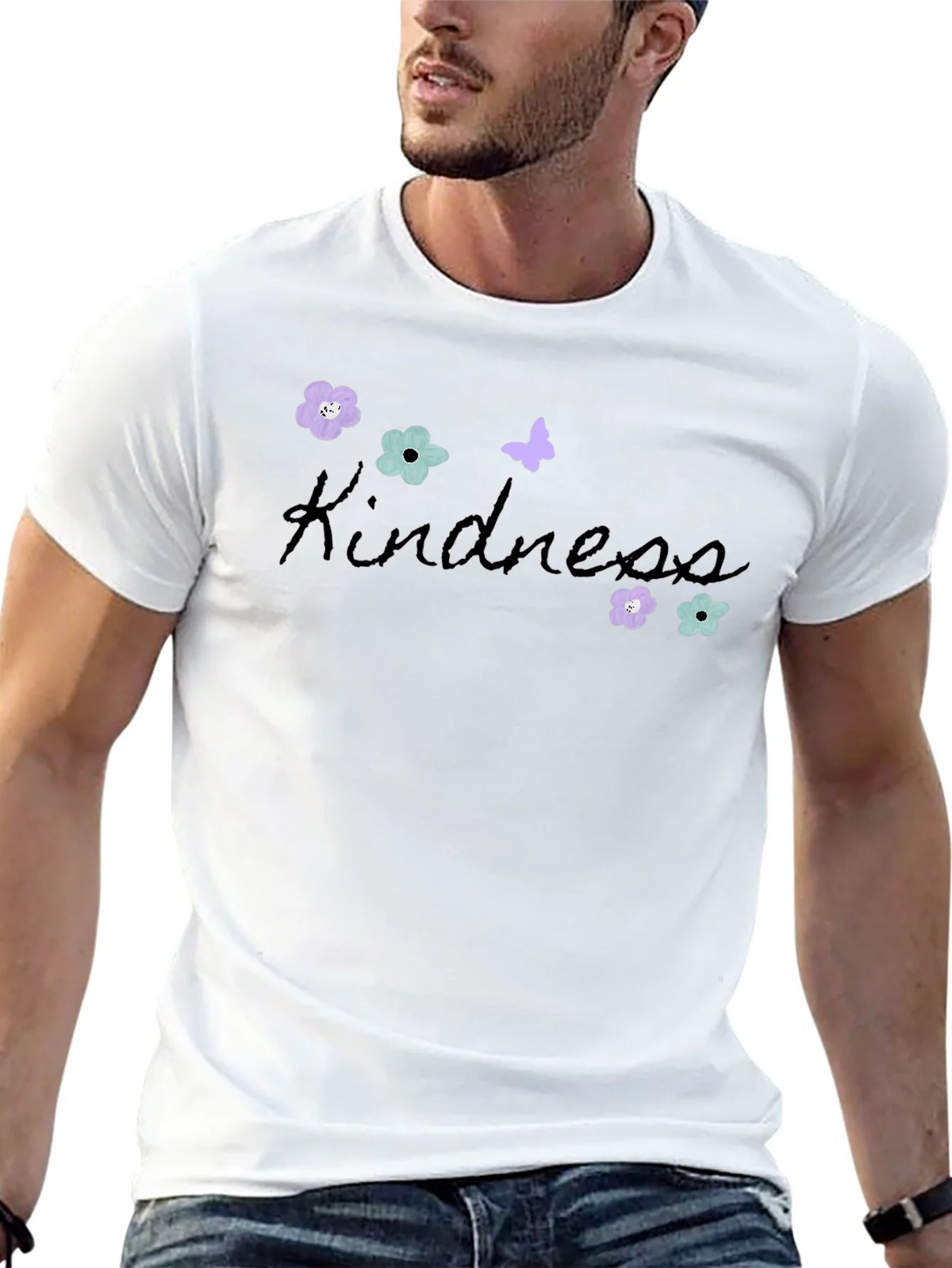 Kindness Graphic Tee - Floral Butterfly Design product image 12