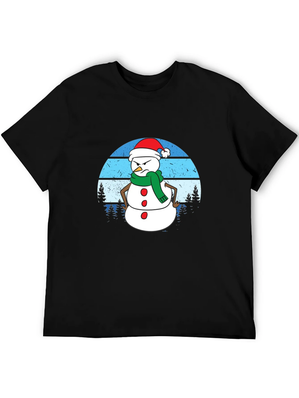 Grumpy Snowman Graphic Tee - Holiday Humor product image 3