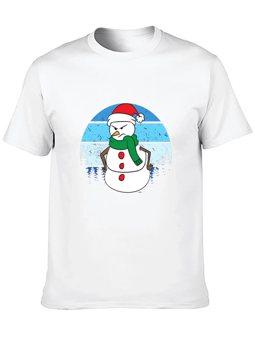 Grumpy Snowman Graphic Tee - Holiday Humor product image 4