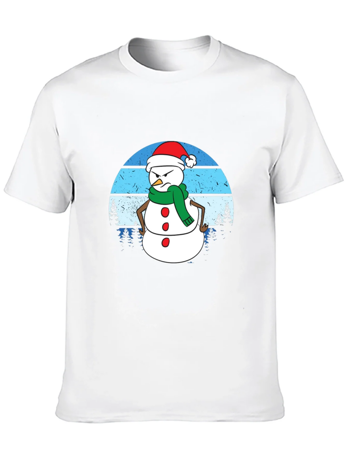 Grumpy Snowman Graphic Tee - Holiday Humor product image 4