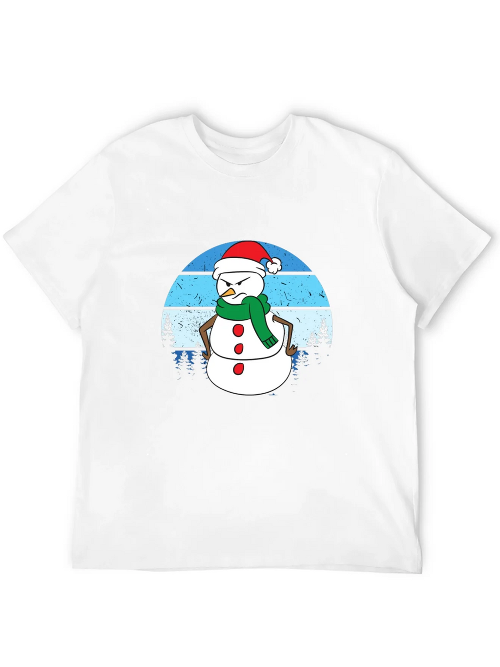 Grumpy Snowman Graphic Tee - Holiday Humor product image 5