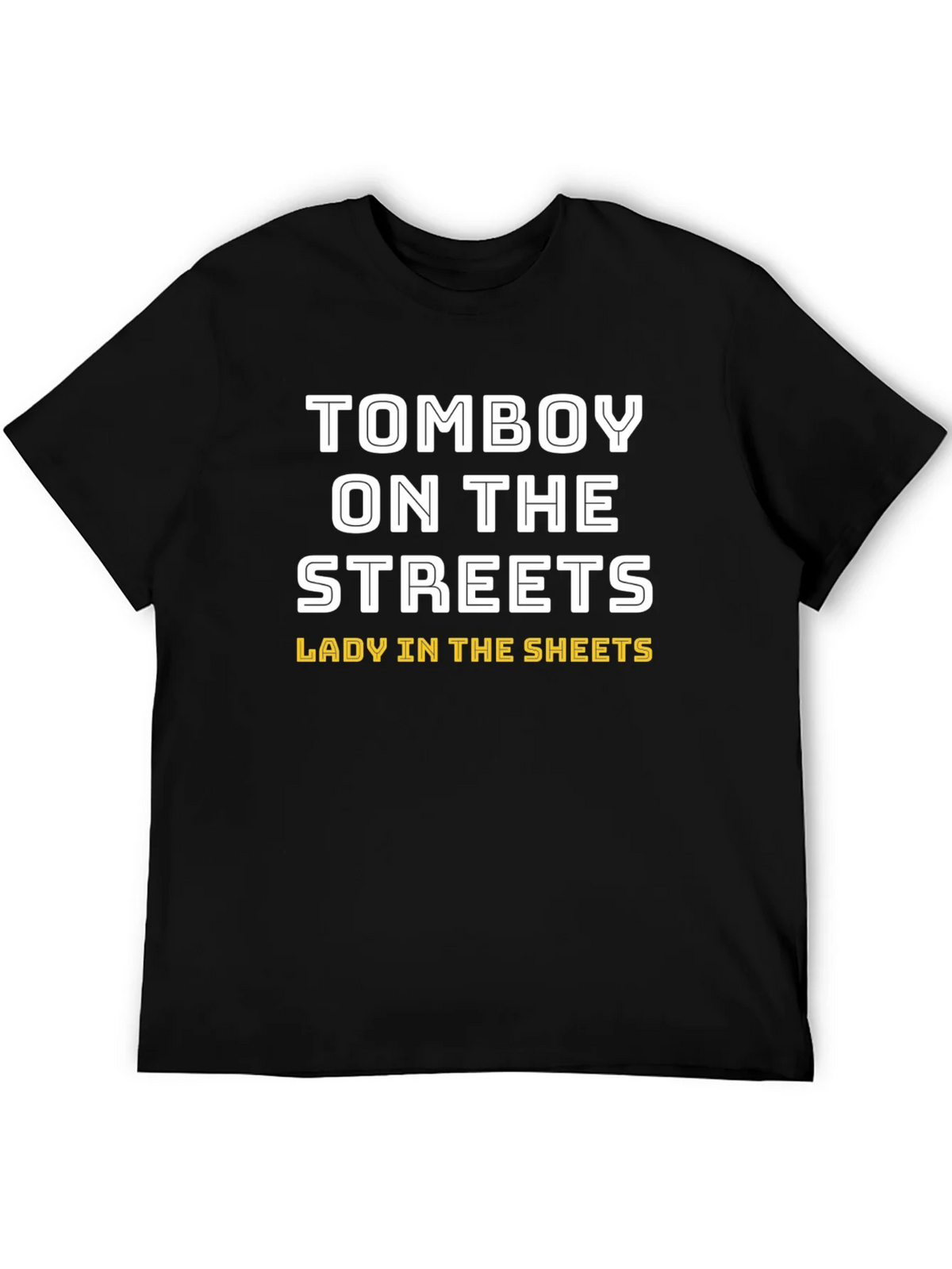 Tomboy On the Streets Lady In Sheets Black T-Shirt product image 5