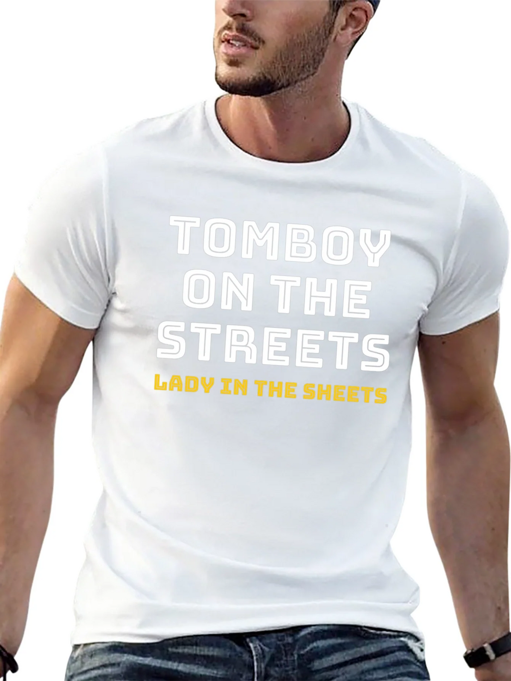 Tomboy On the Streets Lady In Sheets Black T-Shirt product image 12