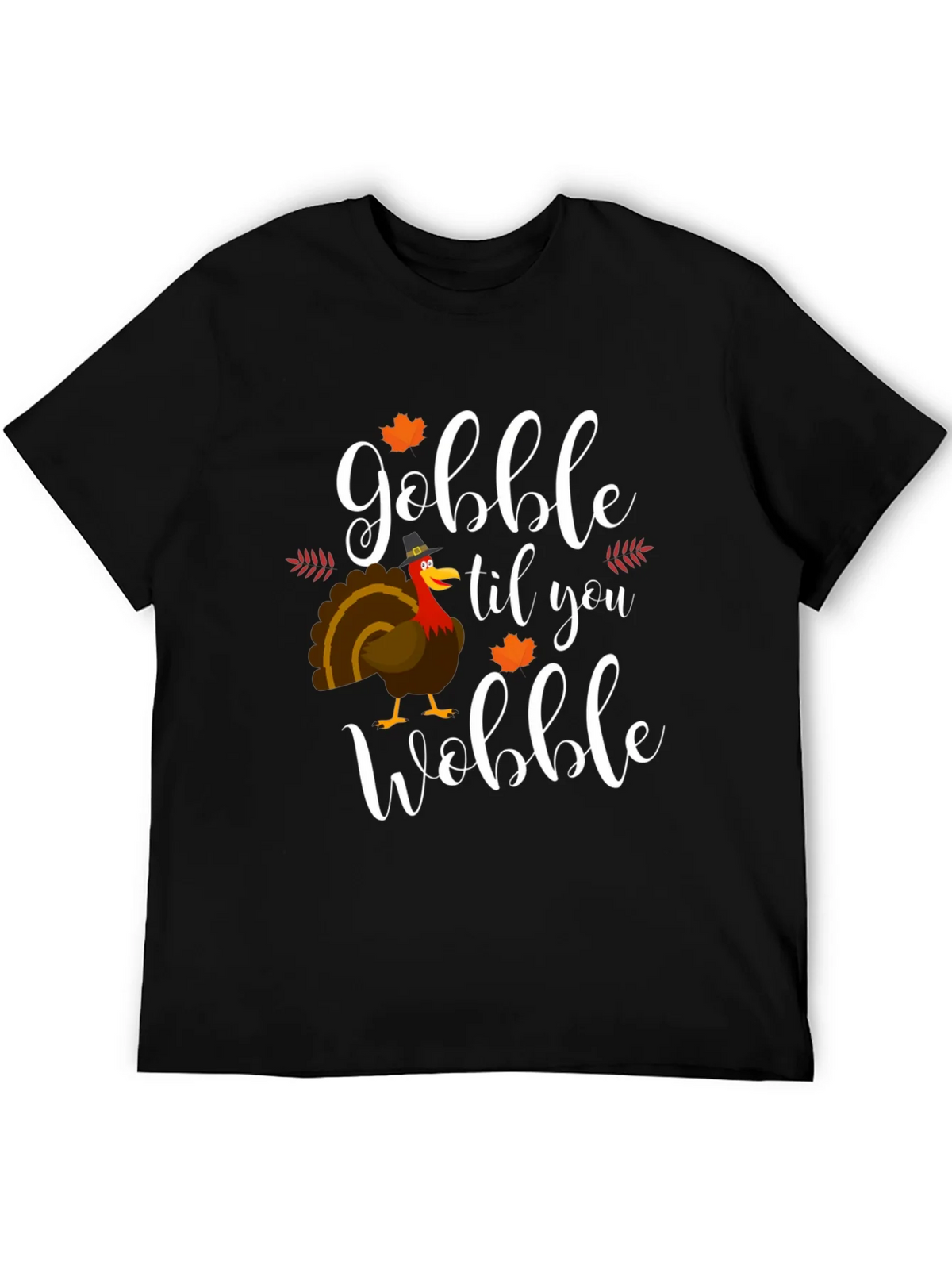 Gobble Til You Wobble Thanksgiving T-Shirt product image 5