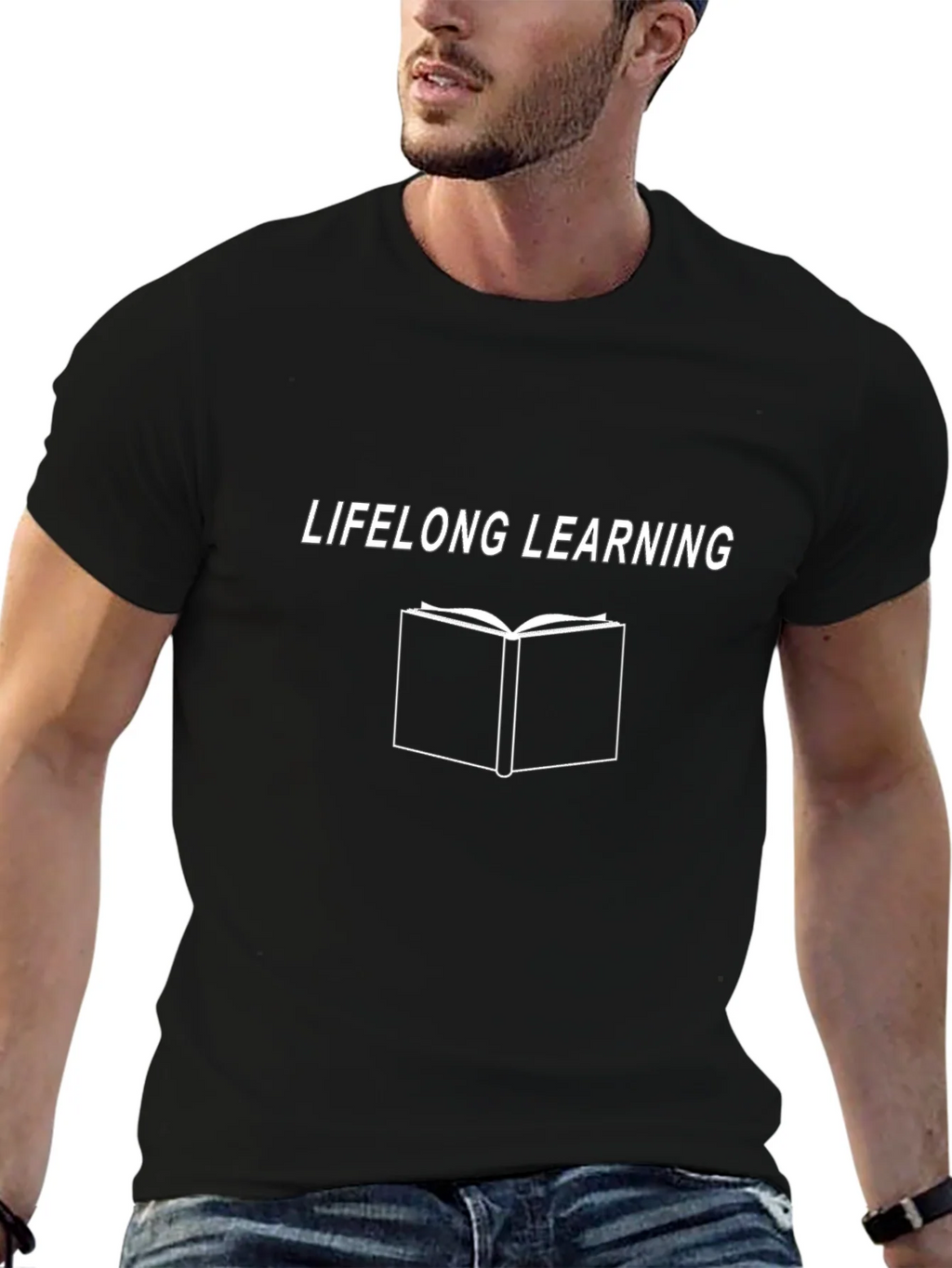 Lifelong Learning Black T-Shirt - Education Apparel product image 6
