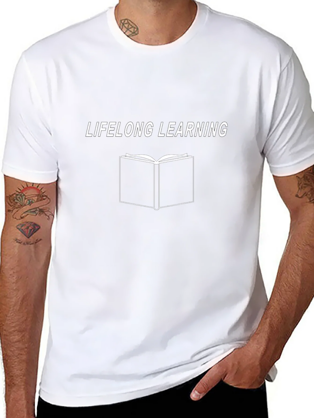 Lifelong Learning Black T-Shirt - Education Apparel product image 7