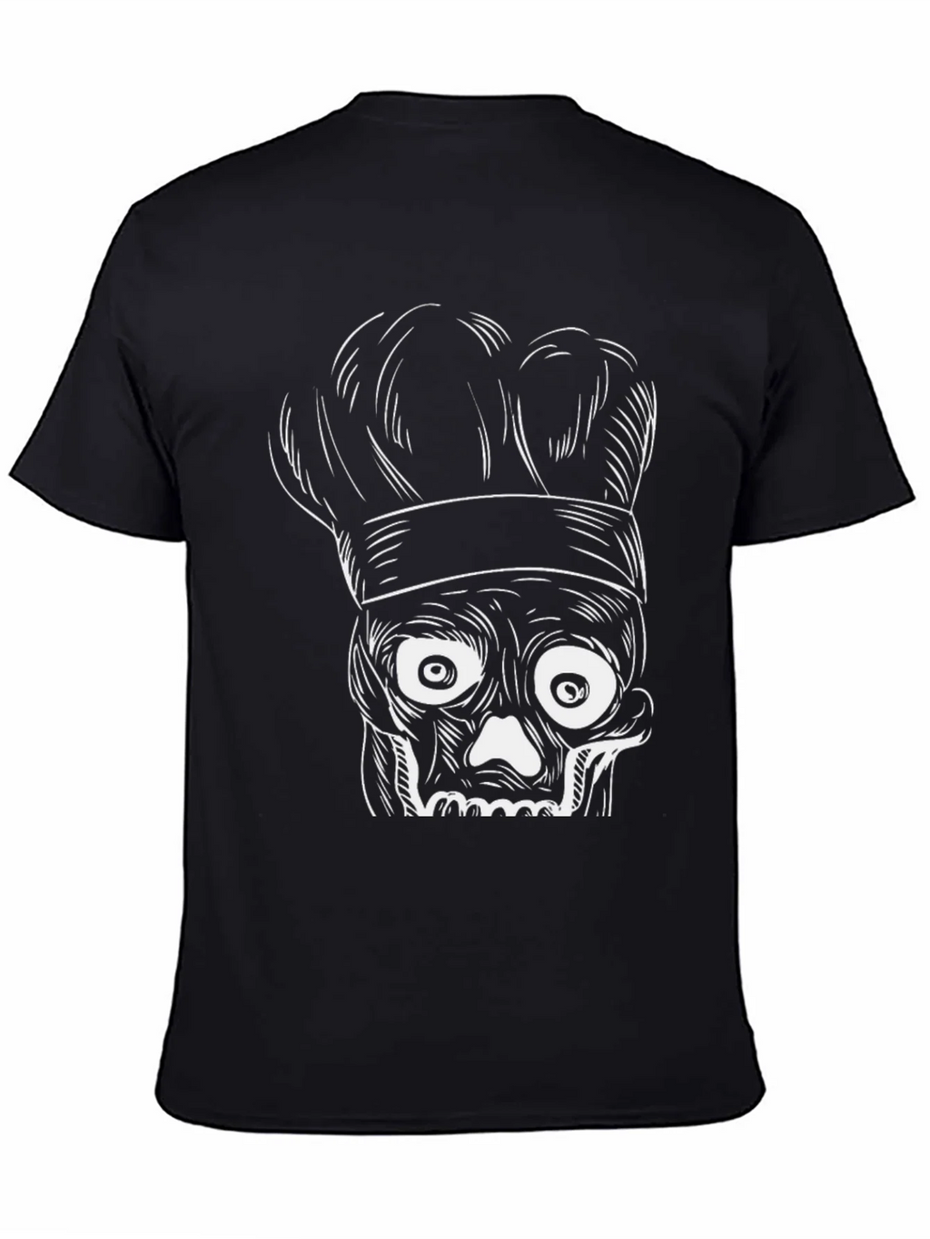 Chef Skull Graphic T-Shirt - Black product image 4