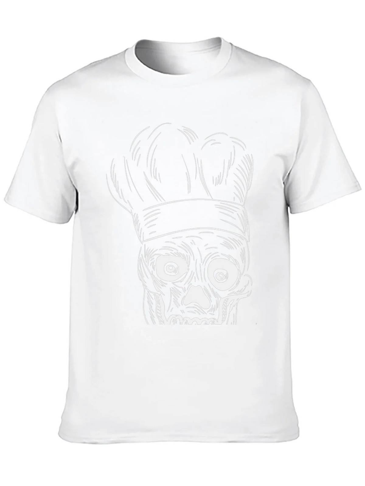 Chef Skull Graphic T-Shirt - Black product image 8