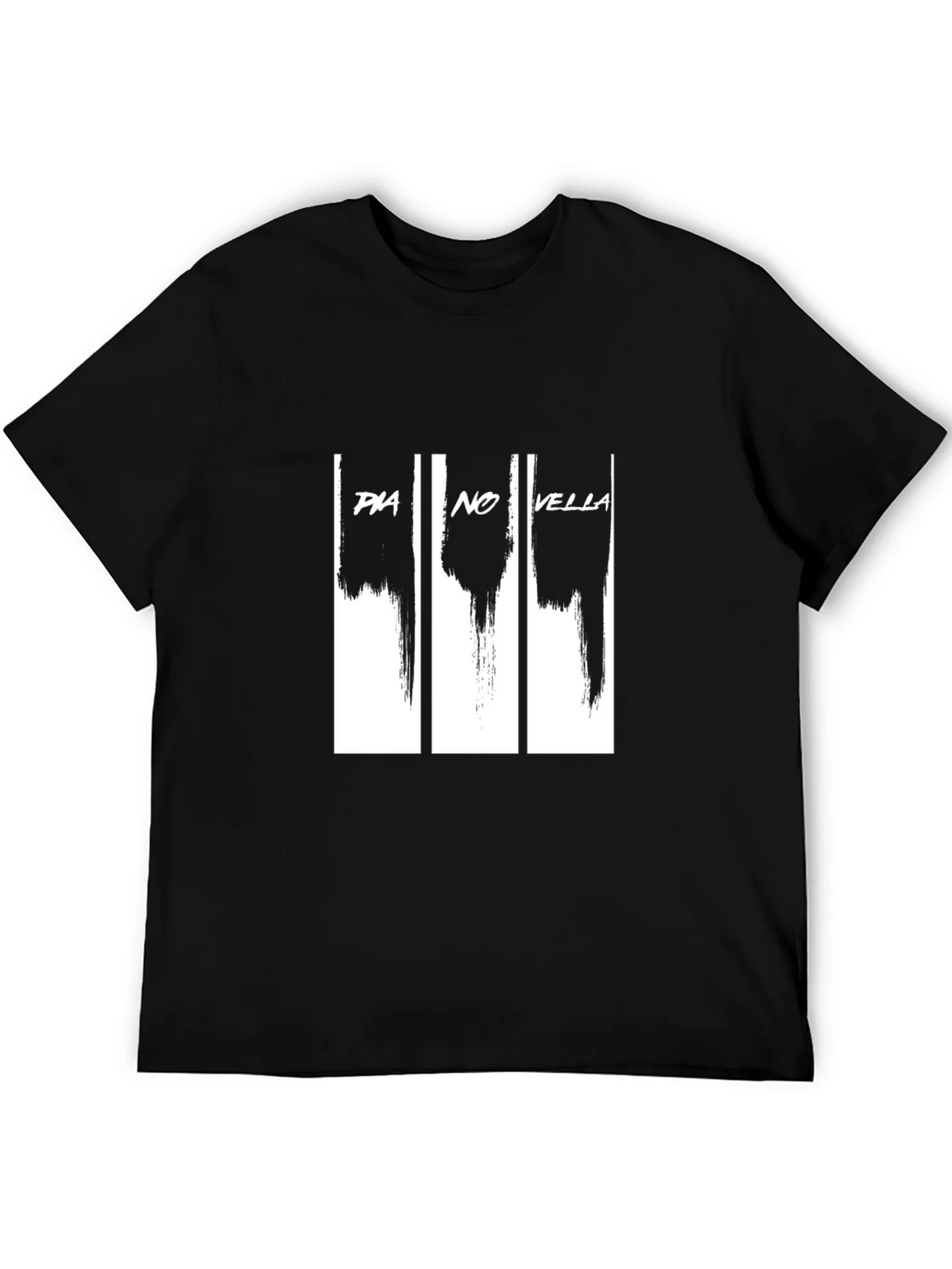 Pia No Vella Graphic Print Black T-Shirt product image 5