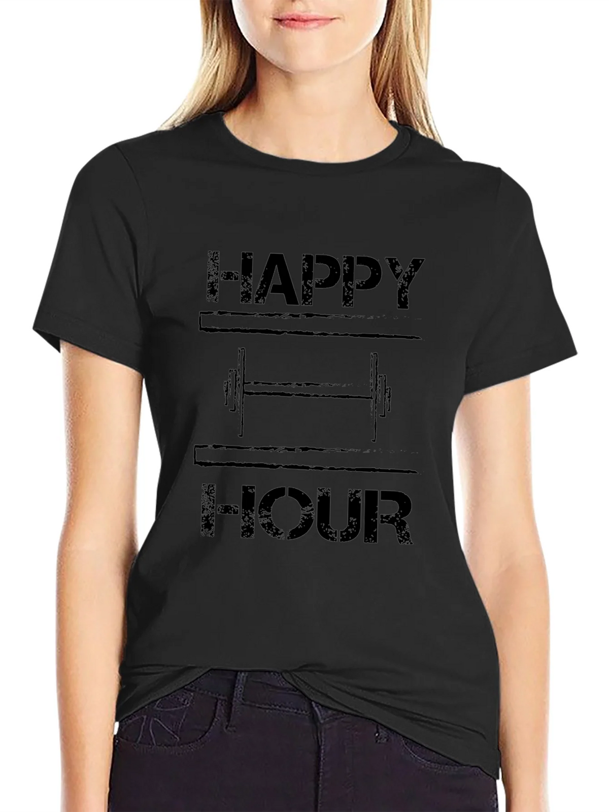 Happy Hour Workout T-Shirt - Gym Humor product image 2