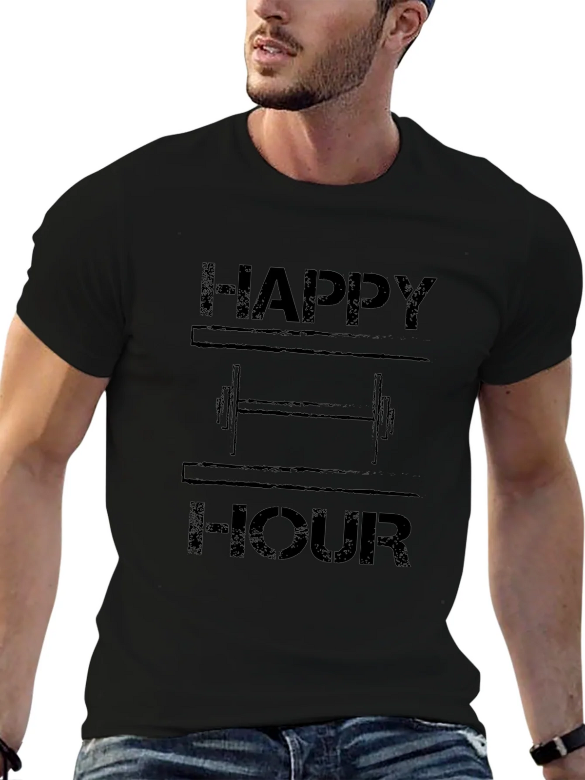 Happy Hour Workout T-Shirt - Gym Humor product image 6