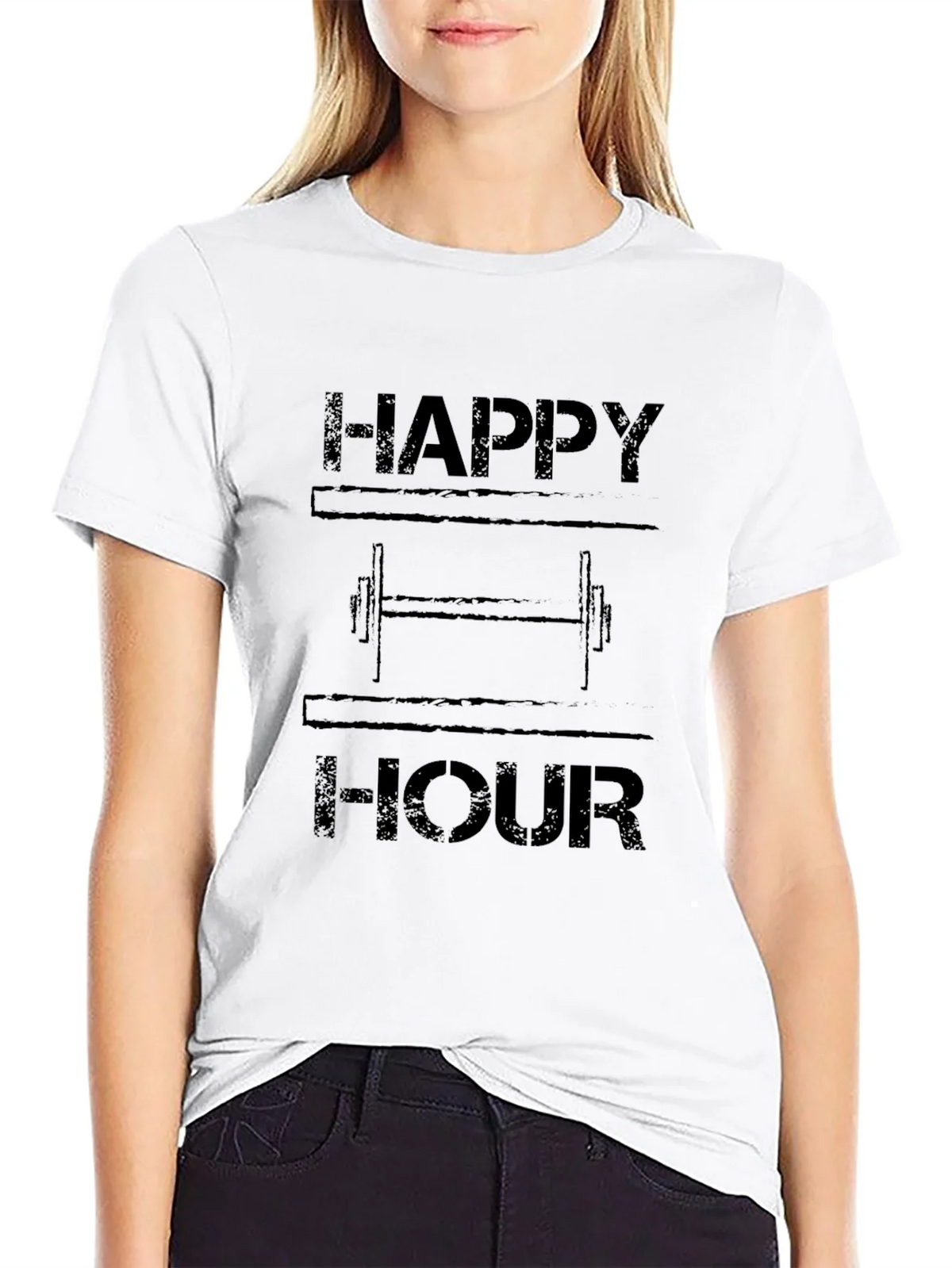 Happy Hour Workout T-Shirt - Gym Humor product image 8