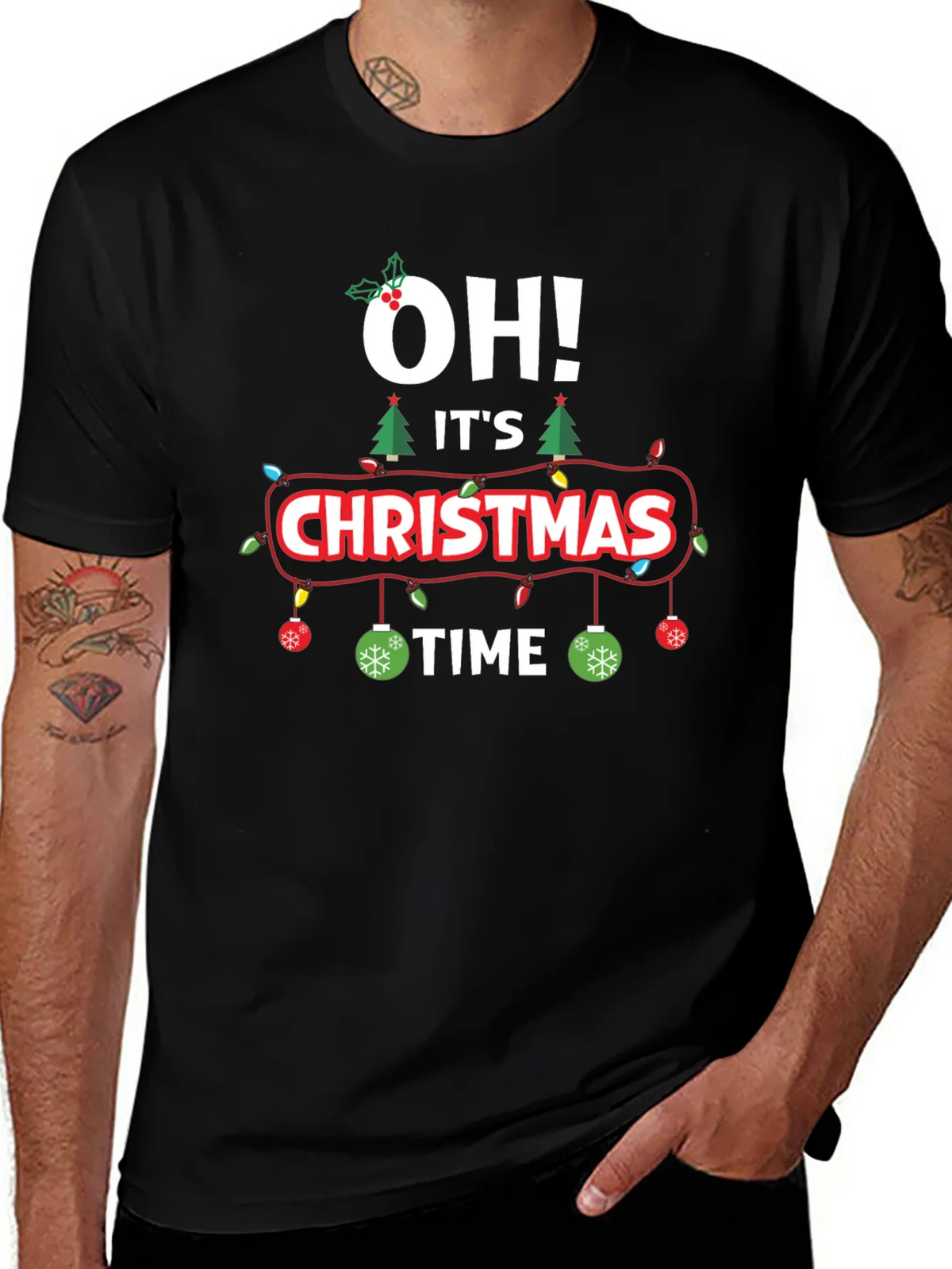 Oh! Its Christmas Time Graphic T-Shirt product image 1