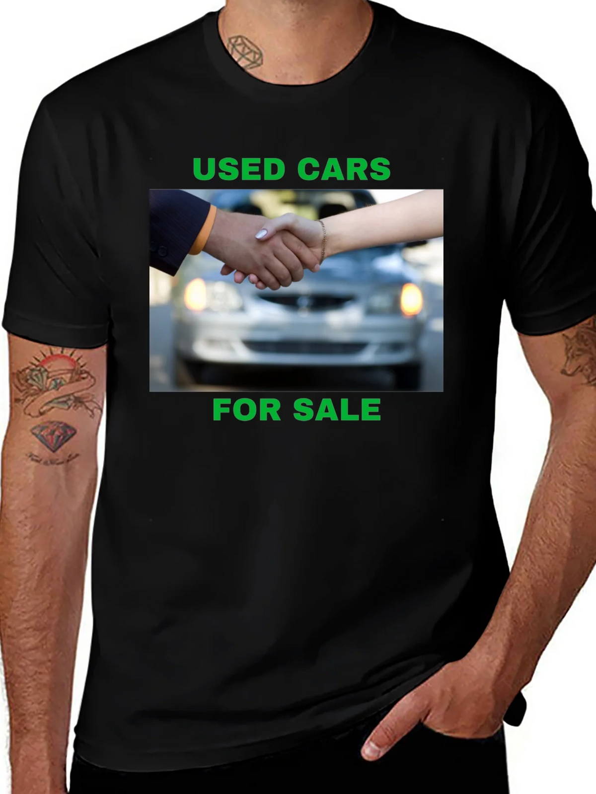 Used Cars For Sale Black T-Shirt product image 1