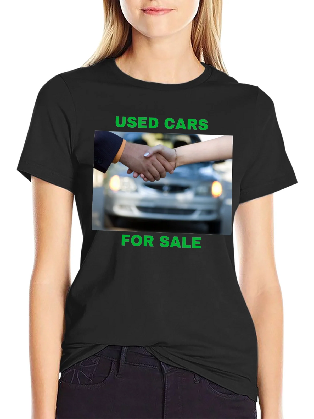 Used Cars For Sale Black T-Shirt product image 2