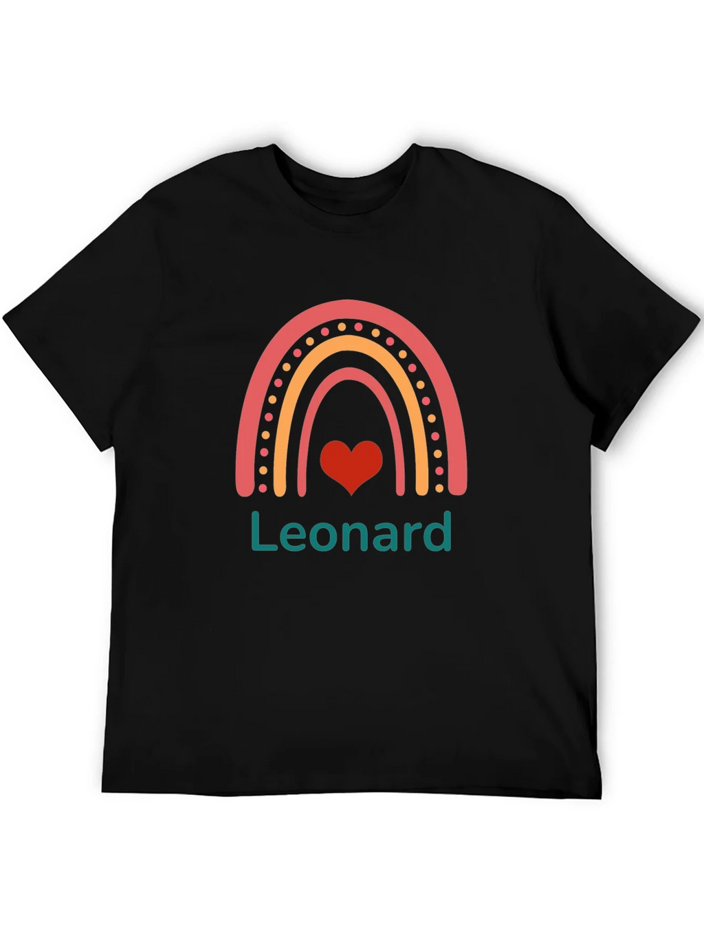 Leonard Rainbow Heart Graphic Tee - Cute & Stylish product image 5