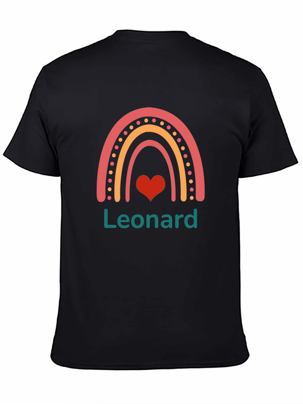 Leonard Rainbow Heart Graphic Tee - Cute & Stylish product image 4