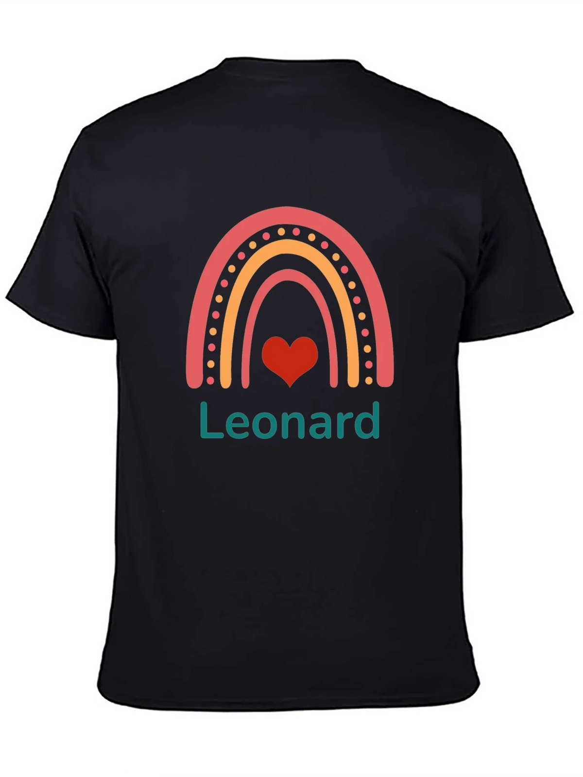 Leonard Rainbow Heart Graphic Tee - Cute & Stylish product image 4