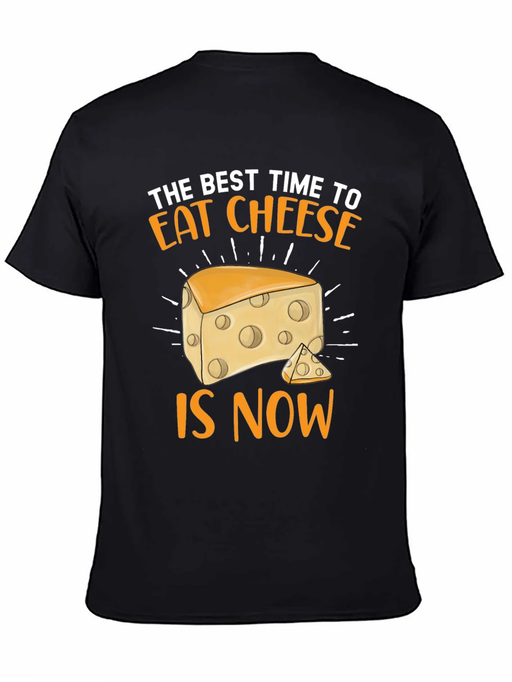 Funny Cheese Lover Graphic Tee - Best Time is Now product image 3