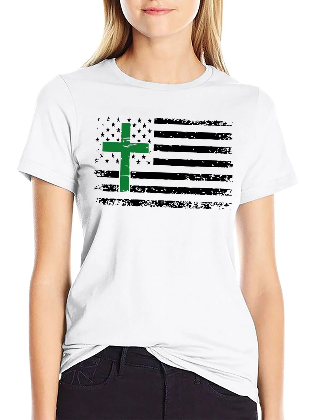 Patriotic Christian Flag T-Shirt product image 8