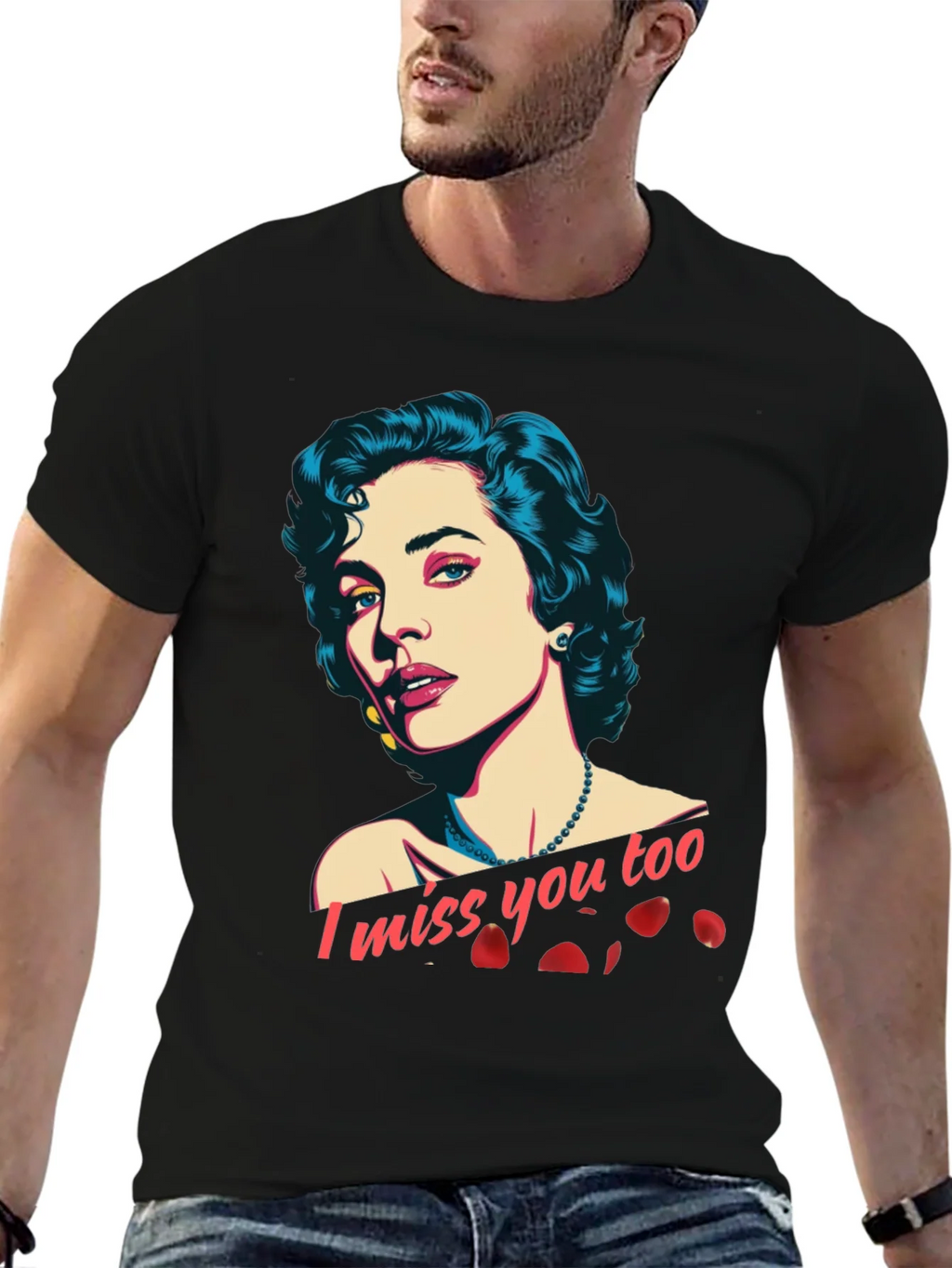 I Miss You Too Graphic T-Shirt product image 5