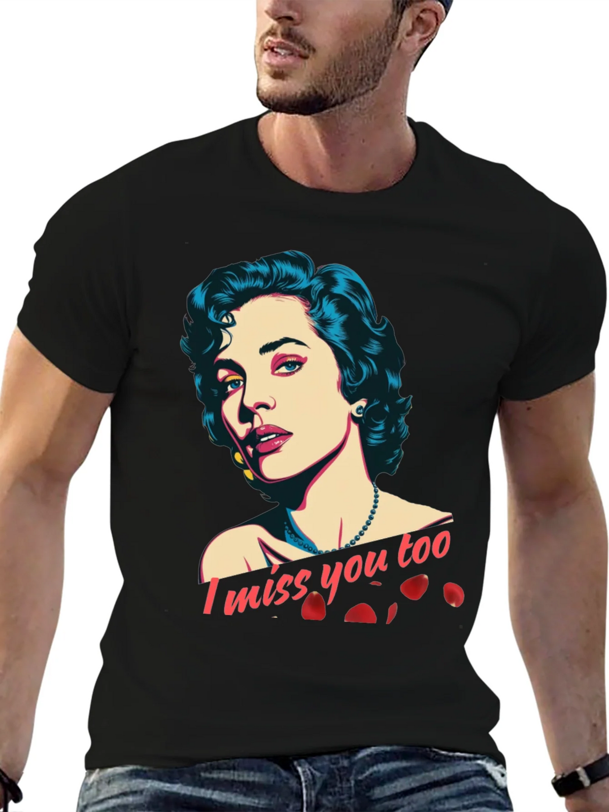 I Miss You Too Graphic T-Shirt product image 5