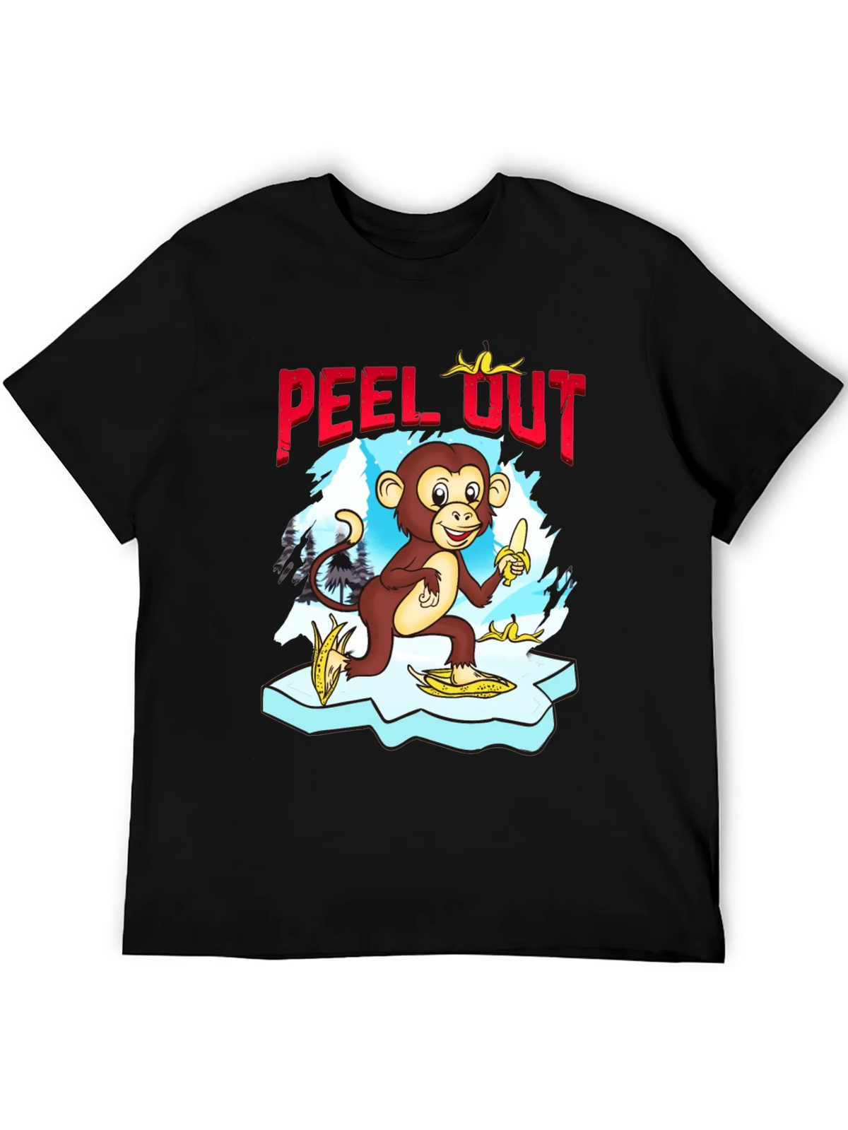 Peel Out Monkey T-Shirt - Funny Cartoon Tee product image 5