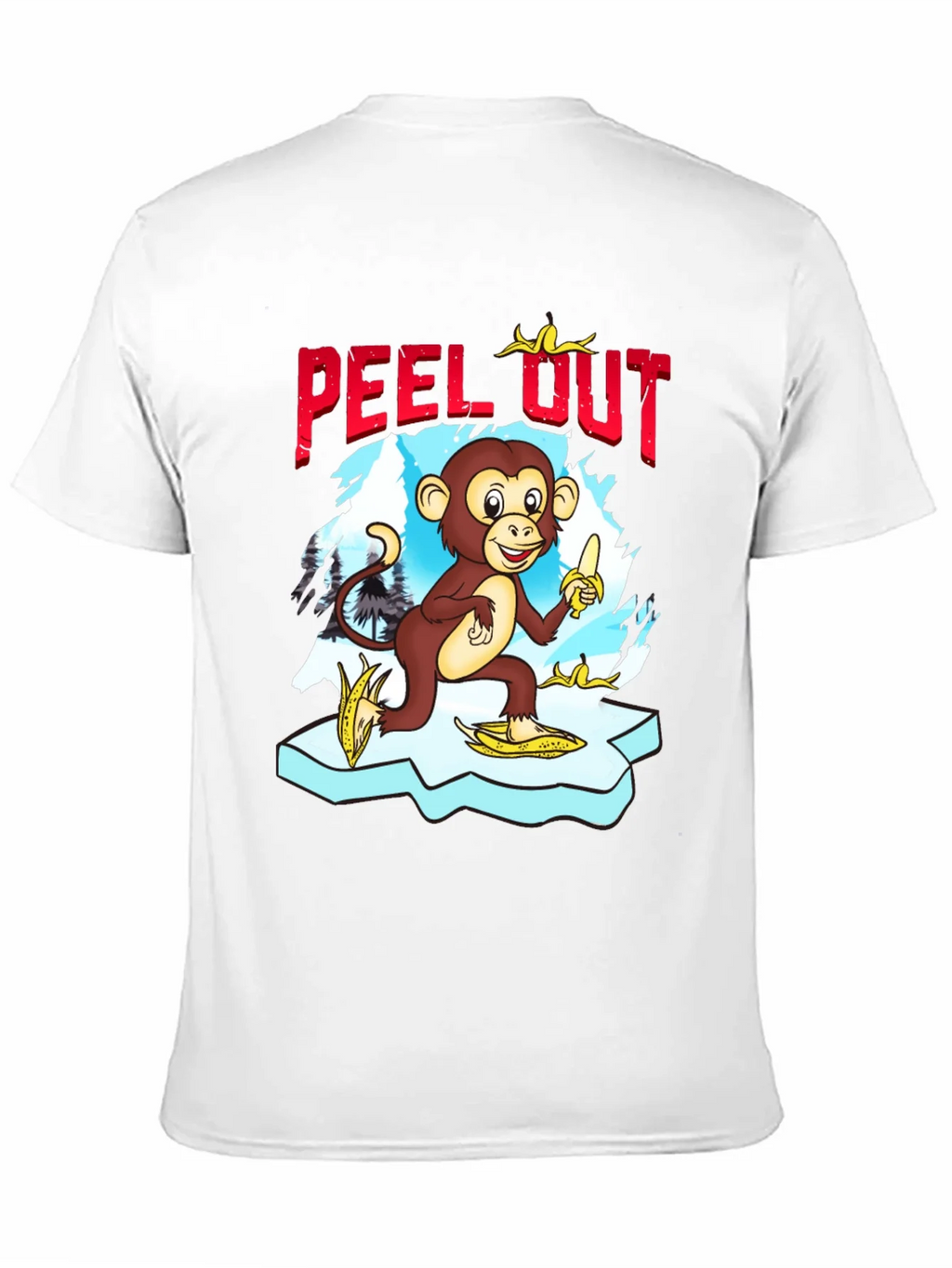 Peel Out Monkey T-Shirt - Funny Cartoon Tee product image 10
