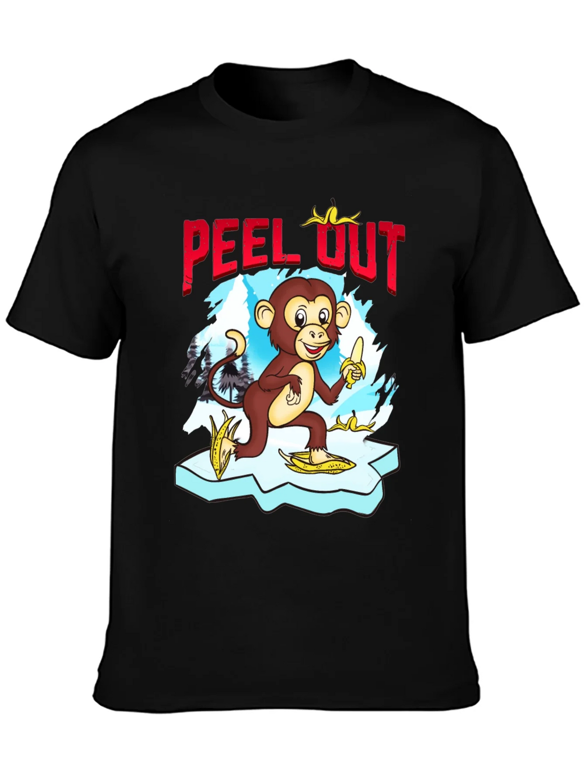 Peel Out Monkey T-Shirt - Funny Cartoon Tee product image 3