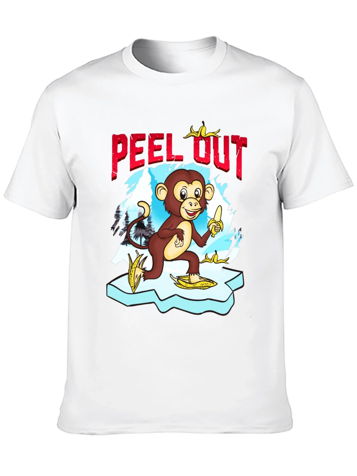 Peel Out Monkey T-Shirt - Funny Cartoon Tee product image 9