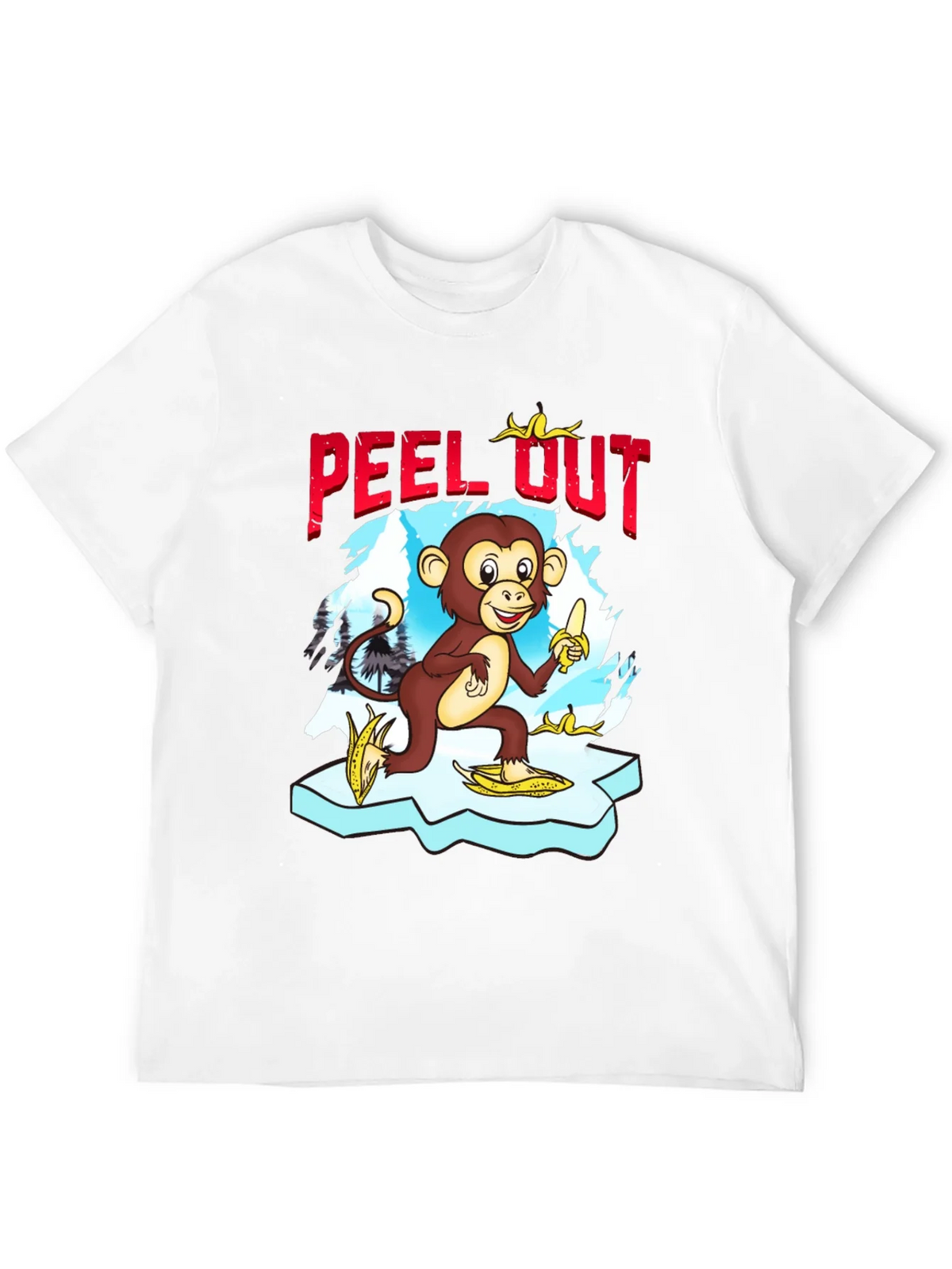 Peel Out Monkey T-Shirt - Funny Cartoon Tee product image 11