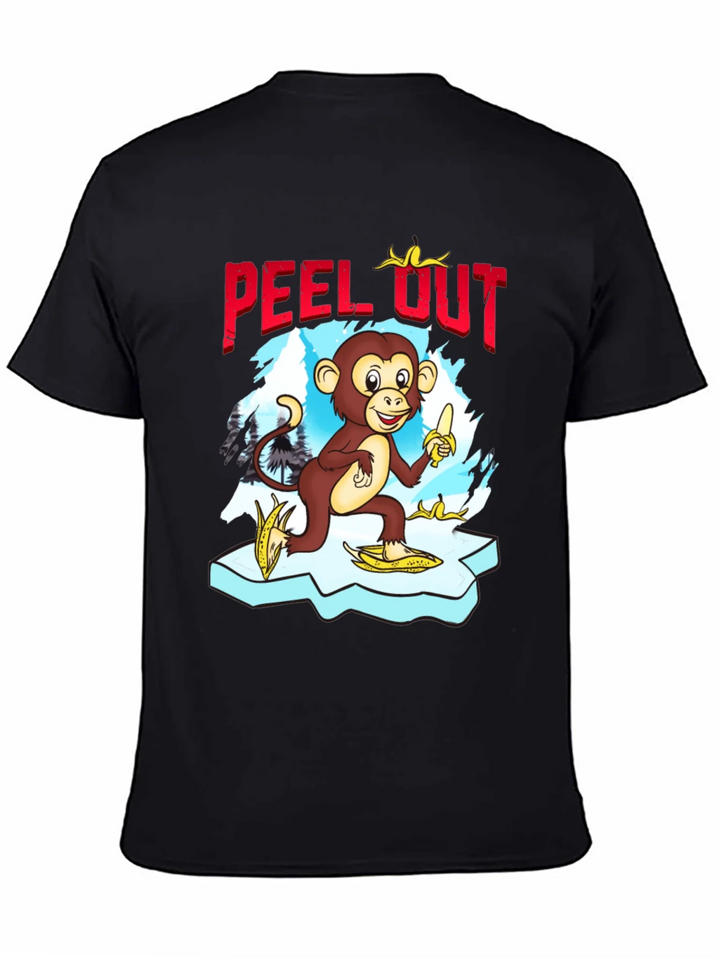 Peel Out Monkey T-Shirt - Funny Cartoon Tee product image 4