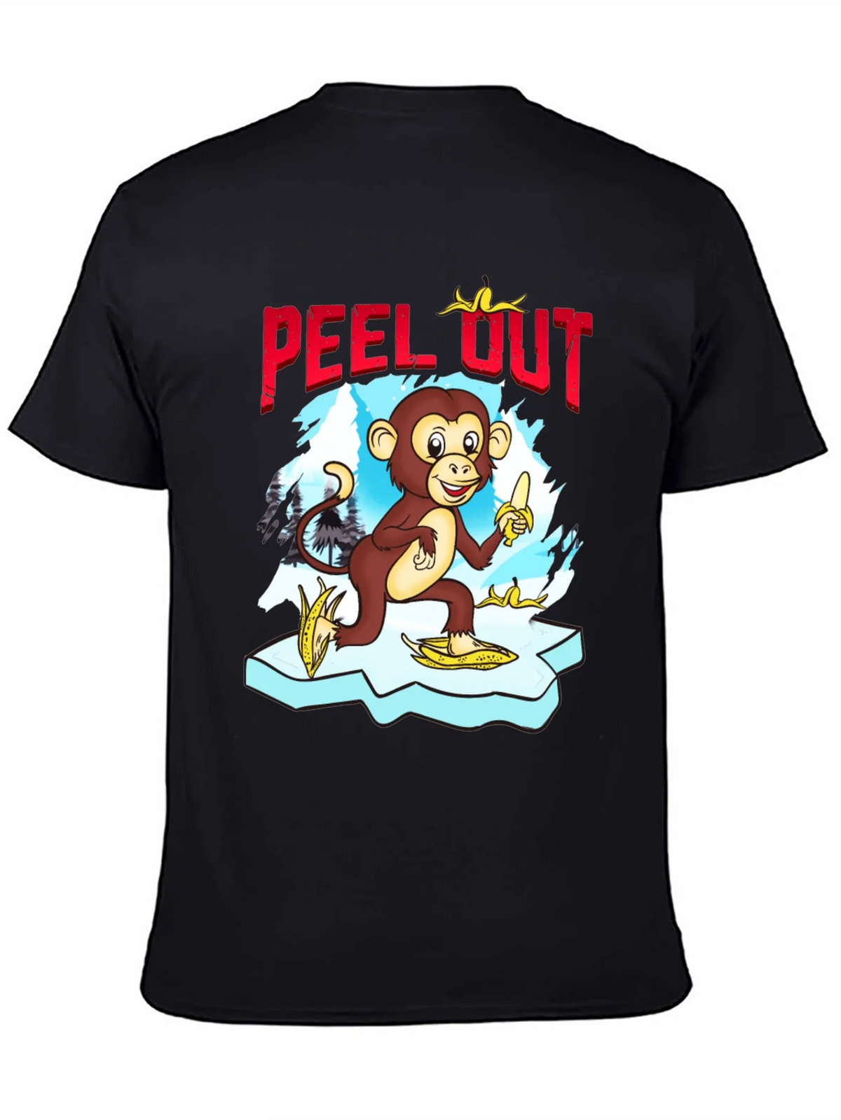Peel Out Monkey T-Shirt - Funny Cartoon Tee product image 4