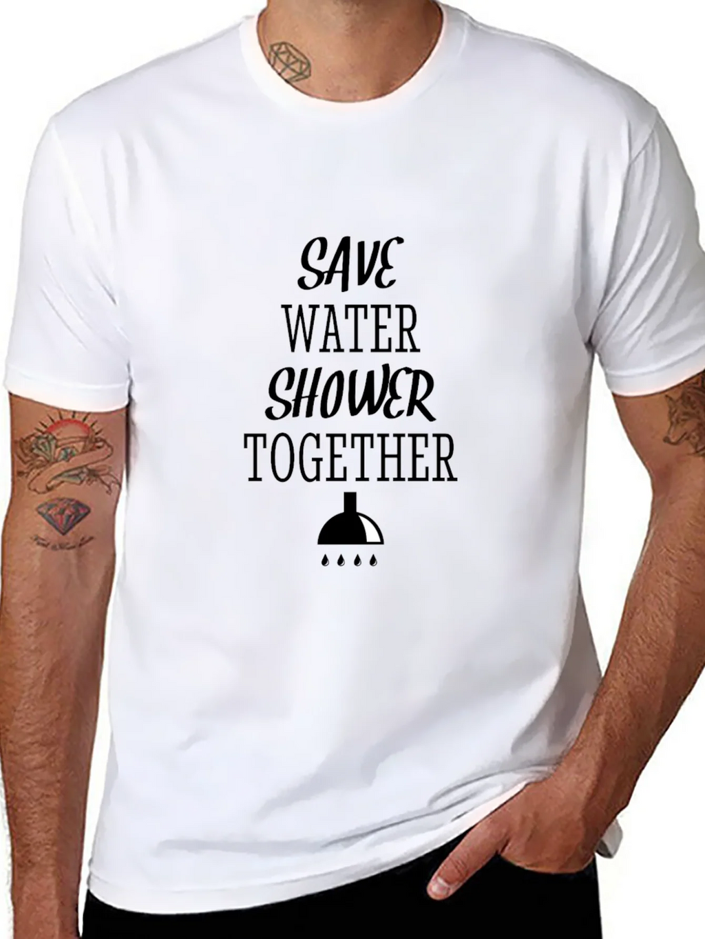 Save Water Shower Together Graphic Tee product image 7