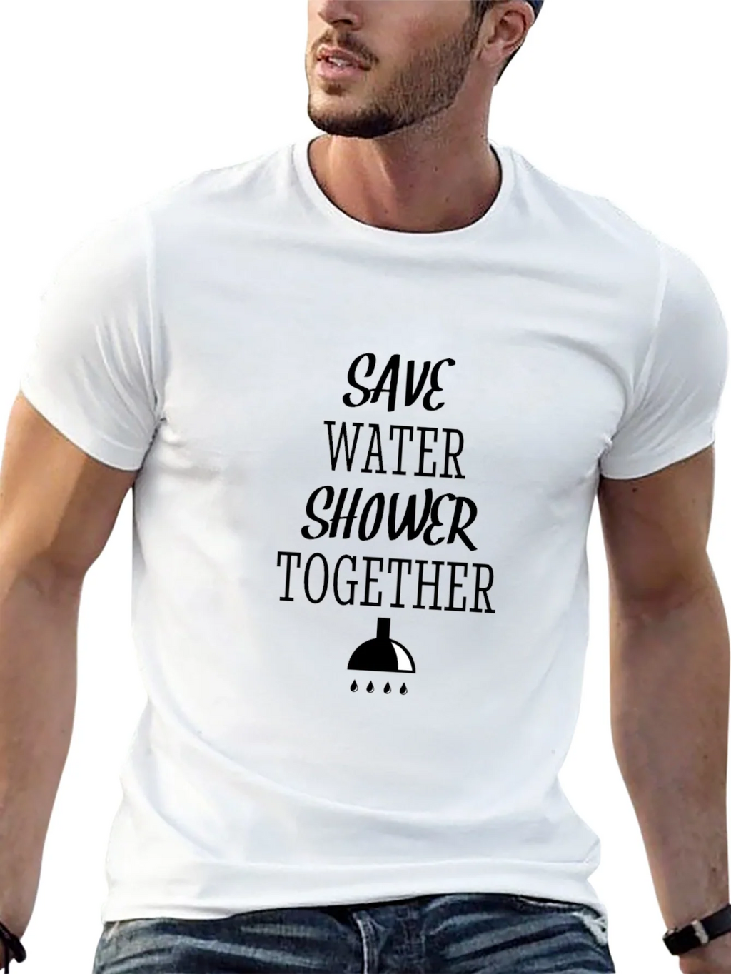 Save Water Shower Together Graphic Tee product image 12
