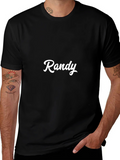 Personalized Randy Black T-Shirt - Custom Name Tee product image 1