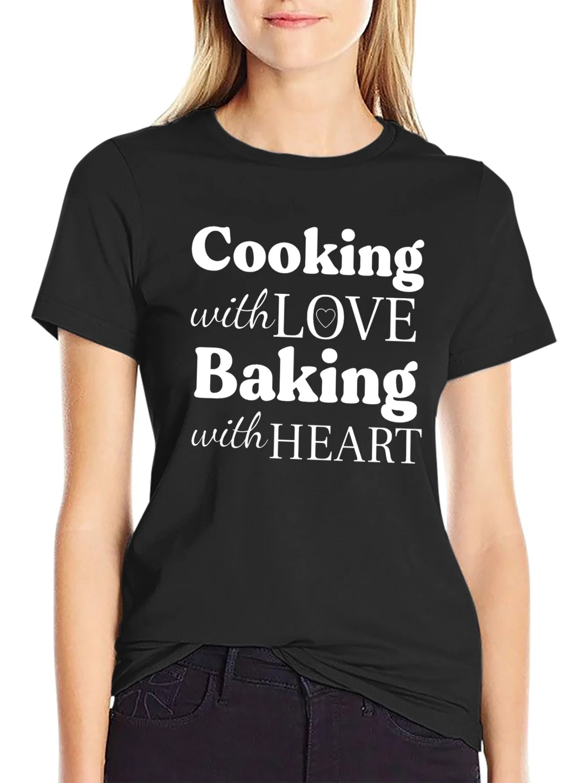 Cooking With Love Baking Heart Graphic T-Shirt product image 2