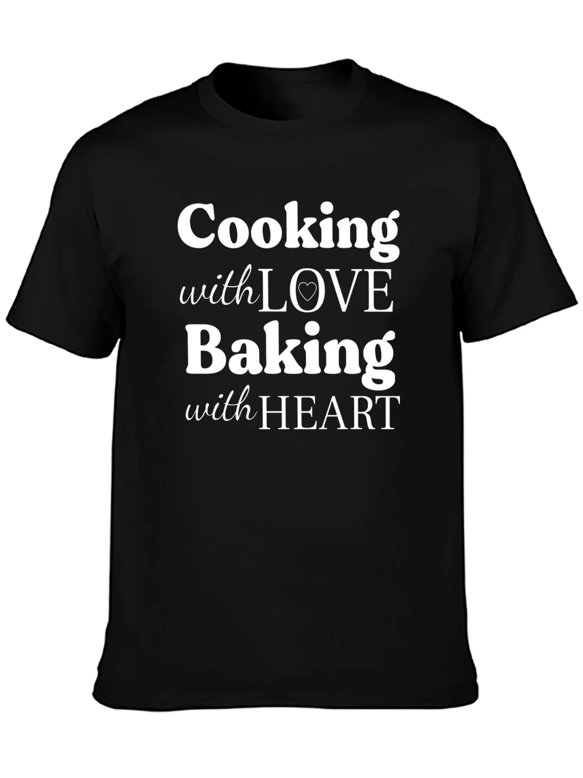 Cooking With Love Baking Heart Graphic T-Shirt product image 3