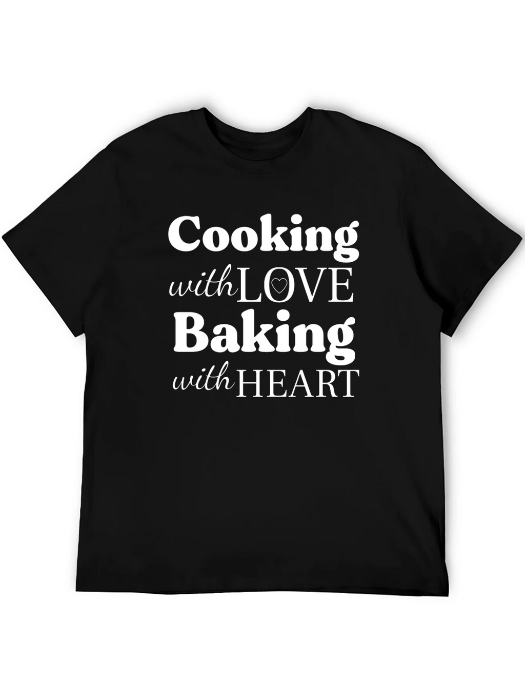 Cooking With Love Baking Heart Graphic T-Shirt product image 5
