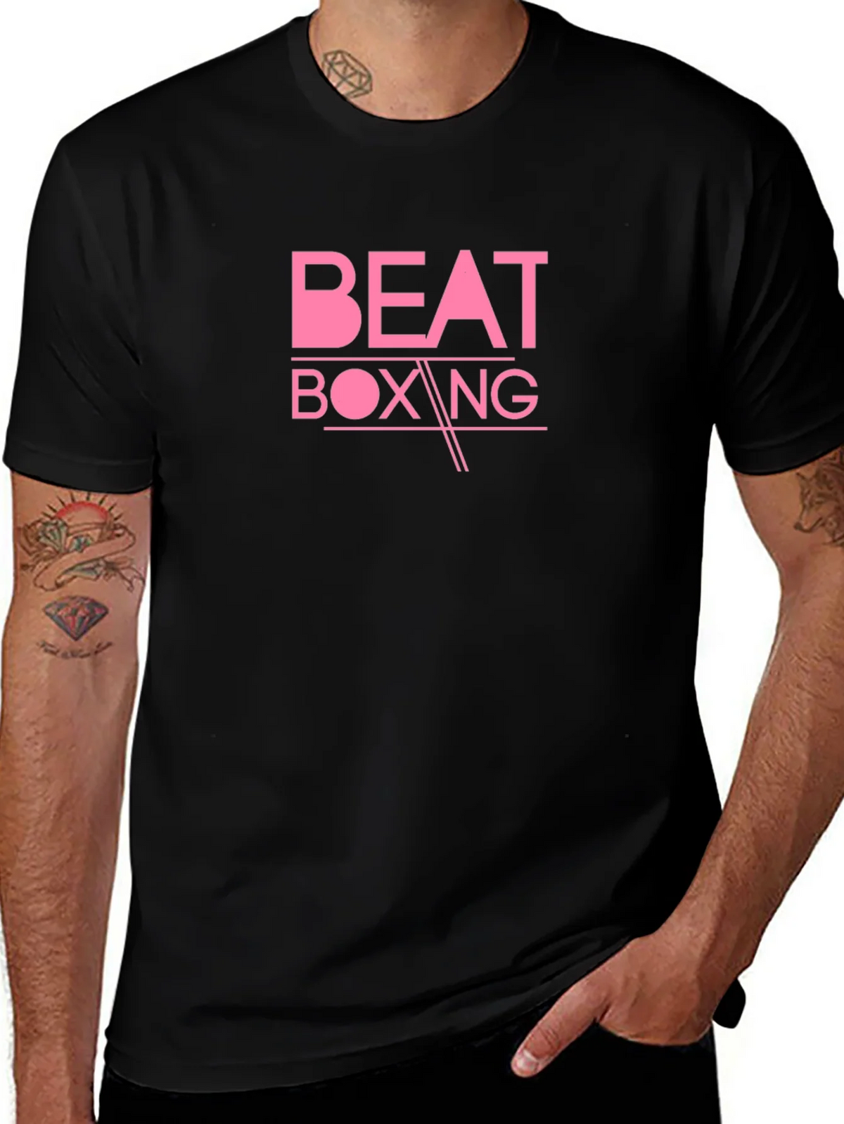 Beat Boxing Graphic Tee - Stylish Black T-Shirt product image 1