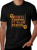 Vinyl Record Keeping It Old School Graphic Tee product image 1