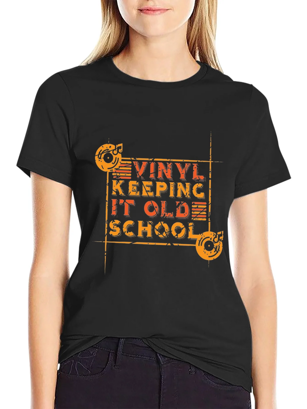 Vinyl Record Keeping It Old School Graphic Tee product image 2